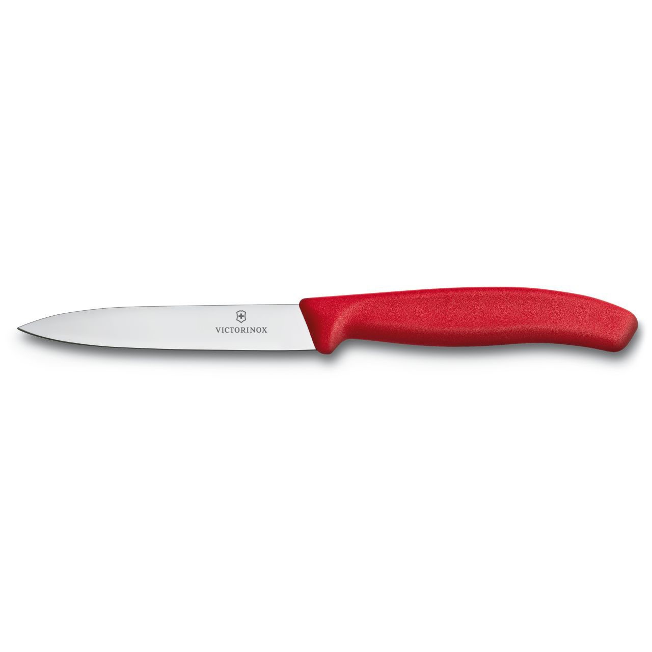 Couteau d'office lame lisse 10cm manche synthetique rouge - swissclassic -  victorinox