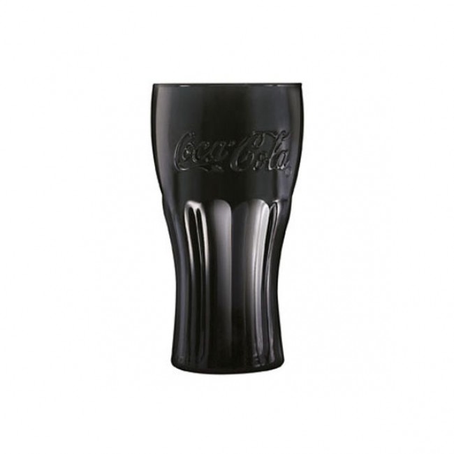 Verre Coca Cola noir 37cl - Gobelet forme haute - Lot de 6 - Coca Cola -  Luminarc